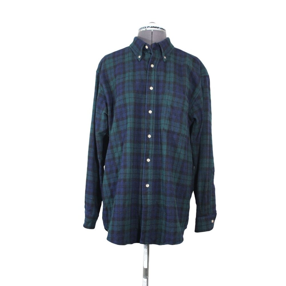 Pendleton men's vintage authentic Black Watch tartan plaid Fireside shirt